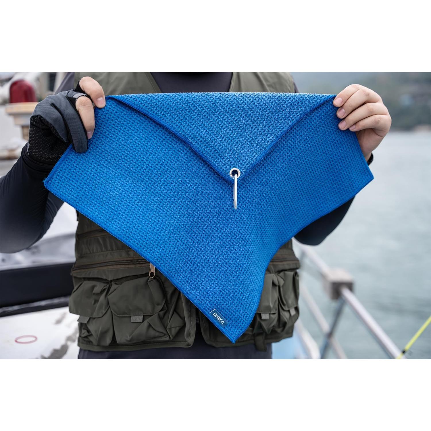 Toallas de Microfibra OHIKA para Pesca 16" x 16" - Paquete de 3