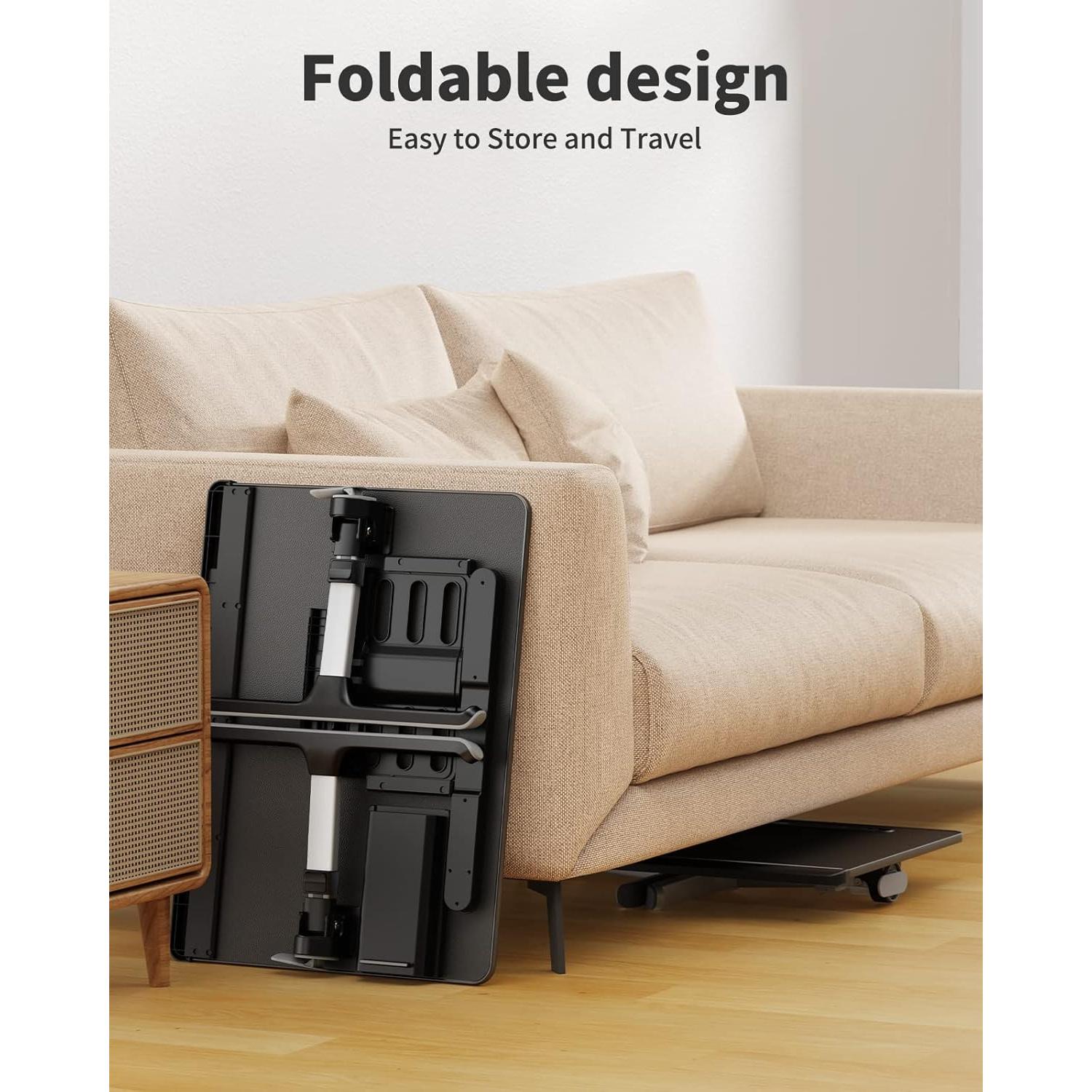 Mesa Plegable para Cama SAIJI con Luz LED Ajustable XXL