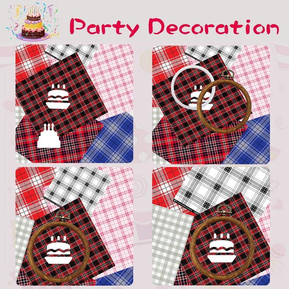 Juego de 5 Aros de Bordado Redondos Guofa 20.32 cm Marrón