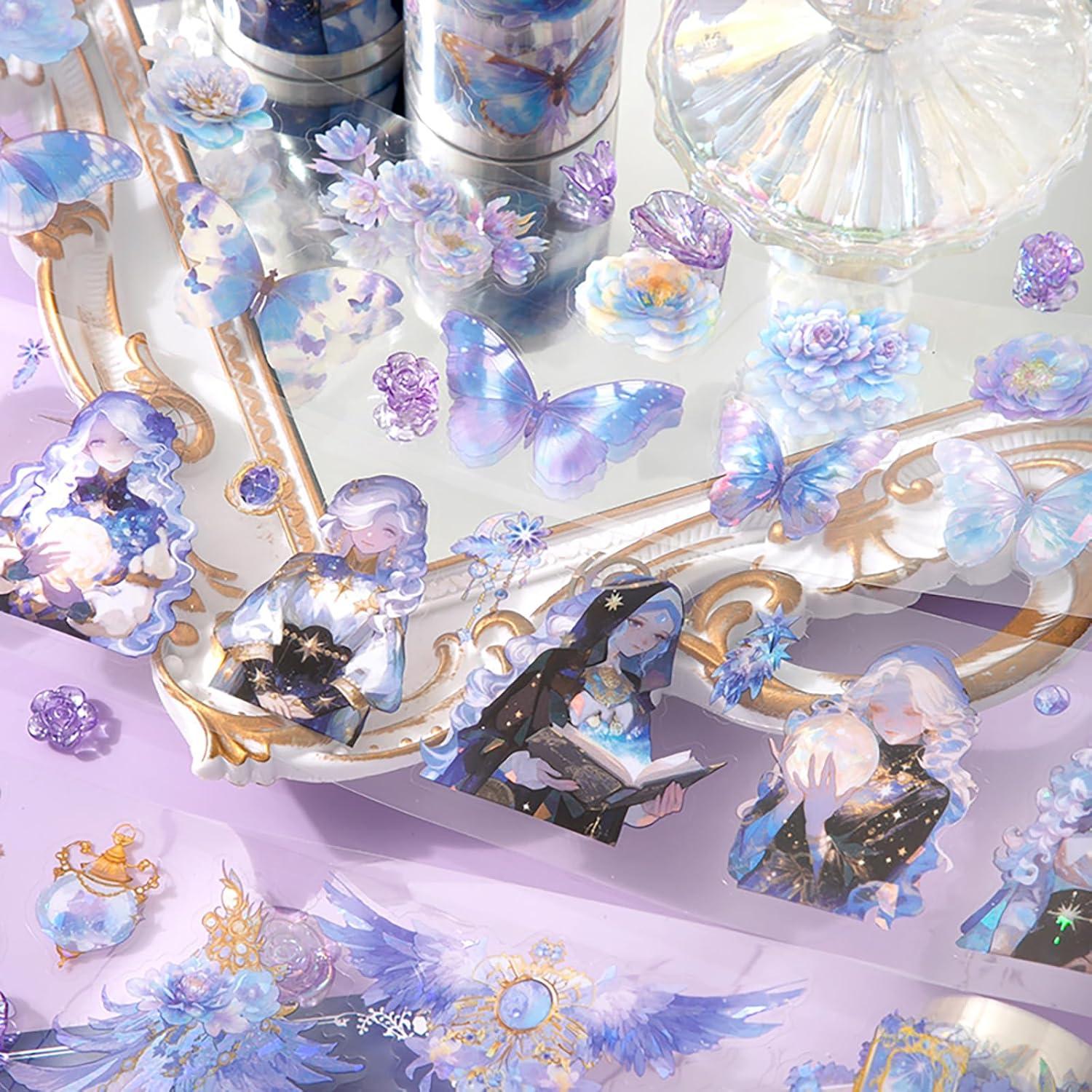 6 Rollos de Cinta Washi de PET Auguro para Scrapbooking 65mm