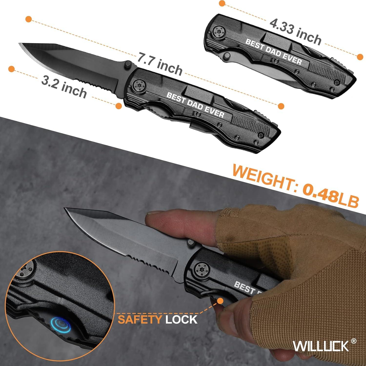 Cuchillo Multiherramienta WILLUCK para Papá - Regalo Útil