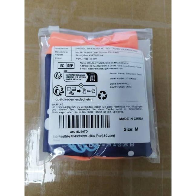 Pañales de Natación Leideur para Bebés 0-2 Años Azul