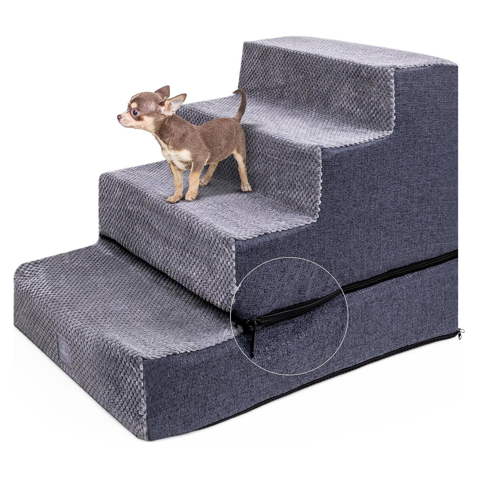 Escaleras para Perros Pequeños FriskNWhisk 4-3 Pasos Antideslizante