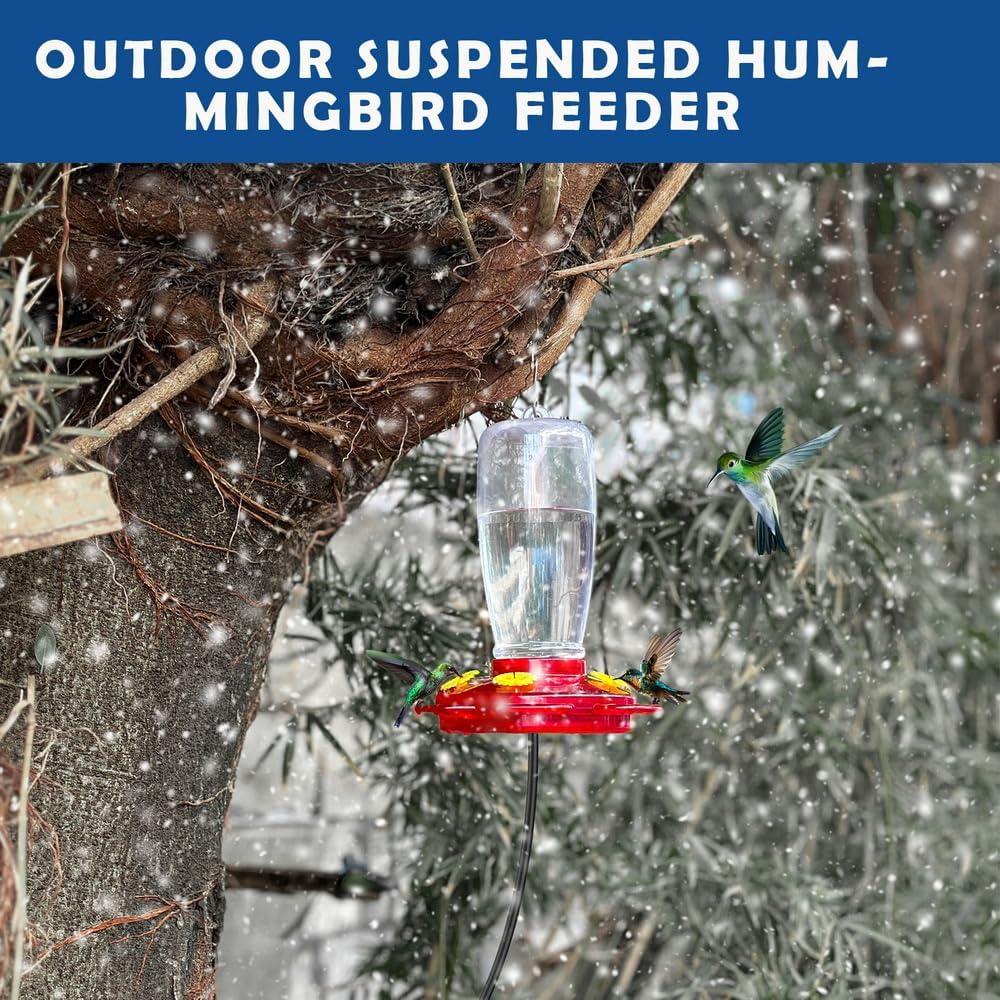 Alimentador de Colibríes Calentado YPSLZY 425ml con Soporte