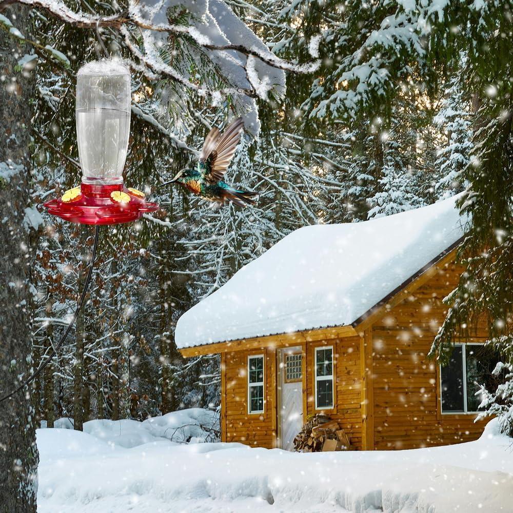 Alimentador de Colibríes Calentado YPSLZY 425ml con Soporte