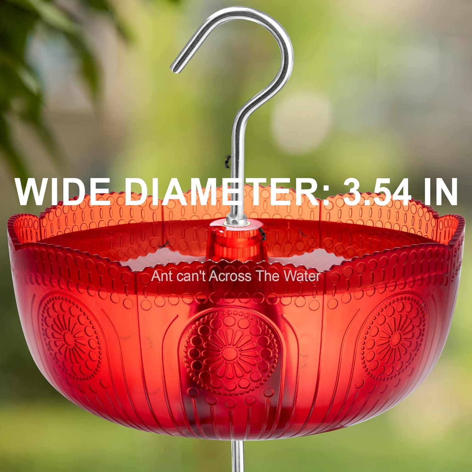 Moat para Alimentadores de Colibríes Knowone 177ml Rojo - 4 Piezas