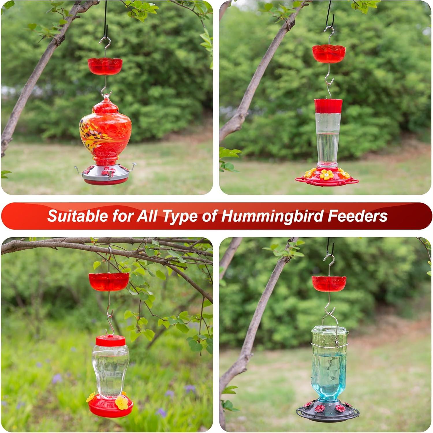 Moat para Alimentadores de Colibríes Knowone 177ml Rojo - 4 Piezas