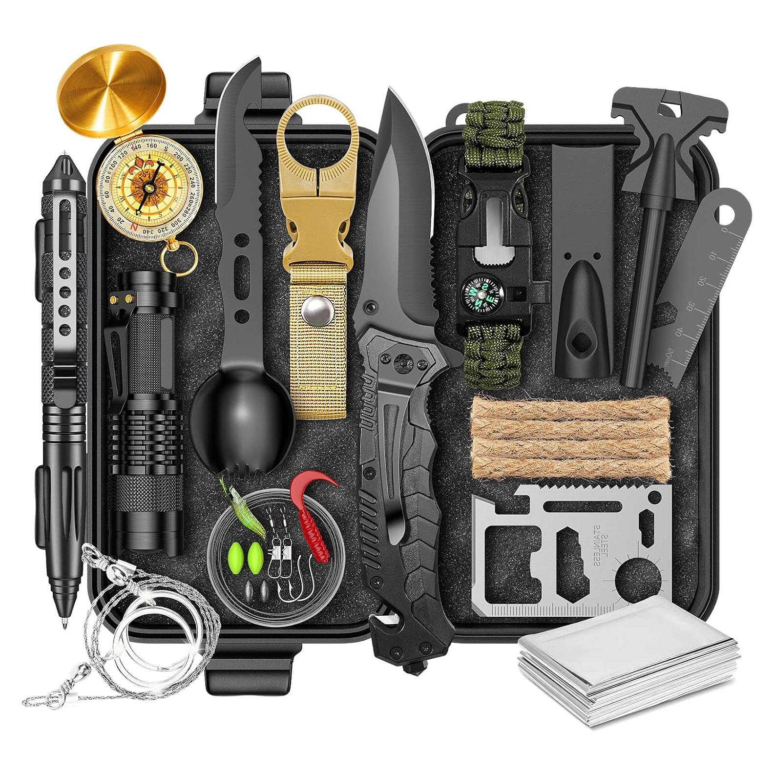 Kit de Supervivencia 25 en 1 BesTuckle para Camping