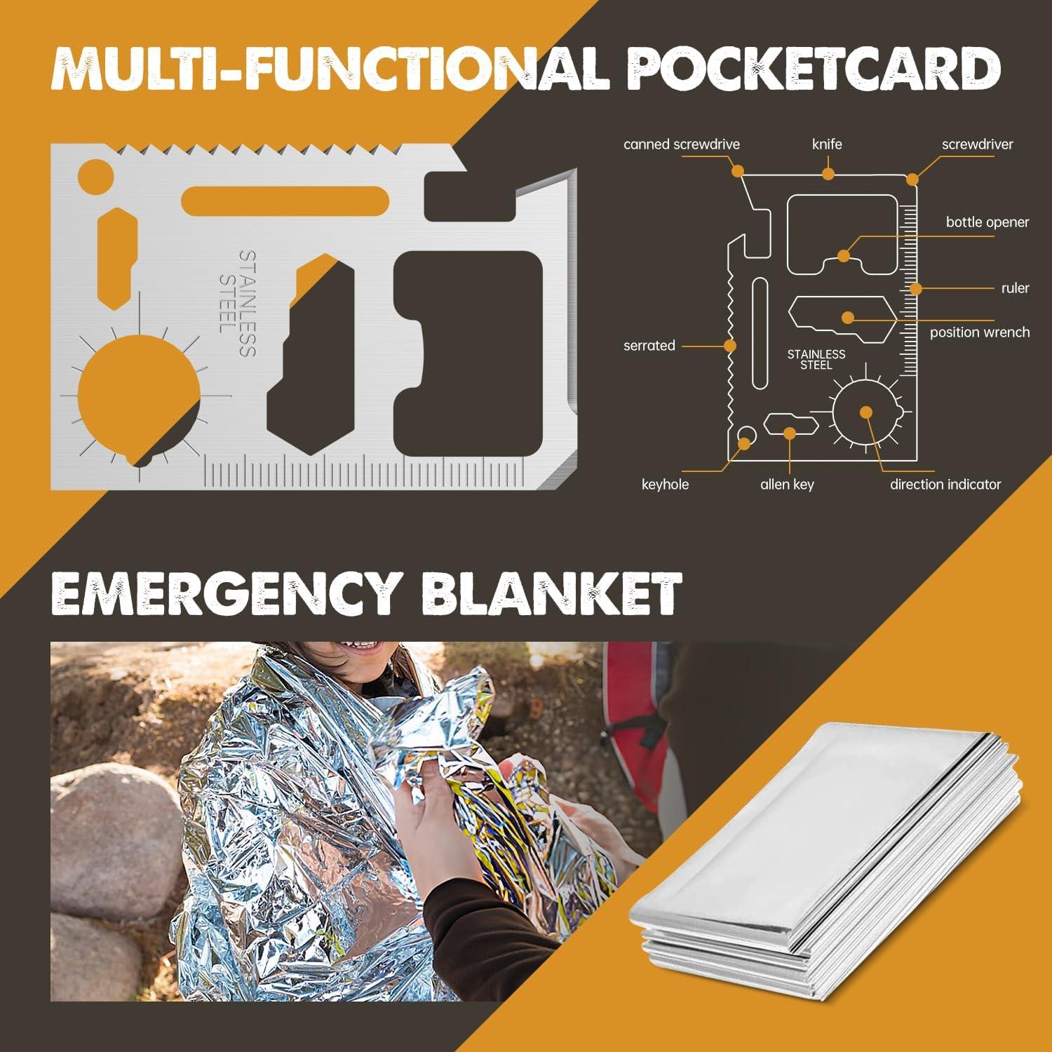 Kit de Supervivencia 25 en 1 BesTuckle para Camping