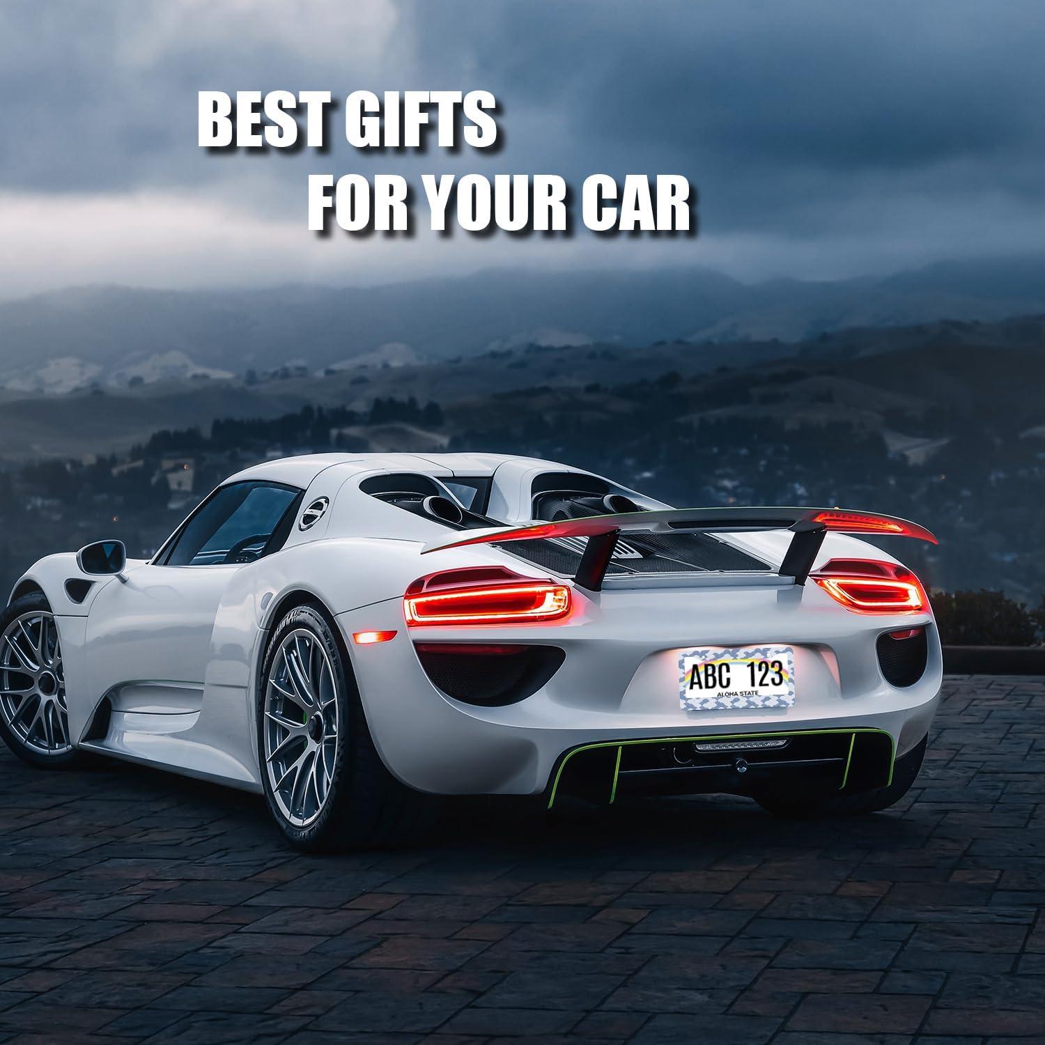 Marco de Placa de Licencia MUAWUOIK Olas Oceánicas 31.2x16 cm