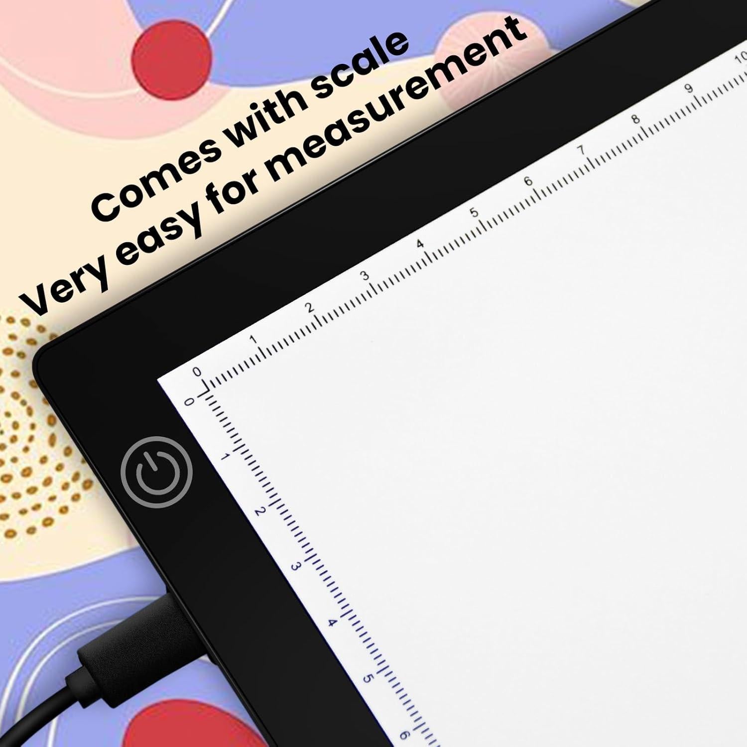 Tablero de Luz LED A2 LXJIN 60x40cm con Clip y Bolsa