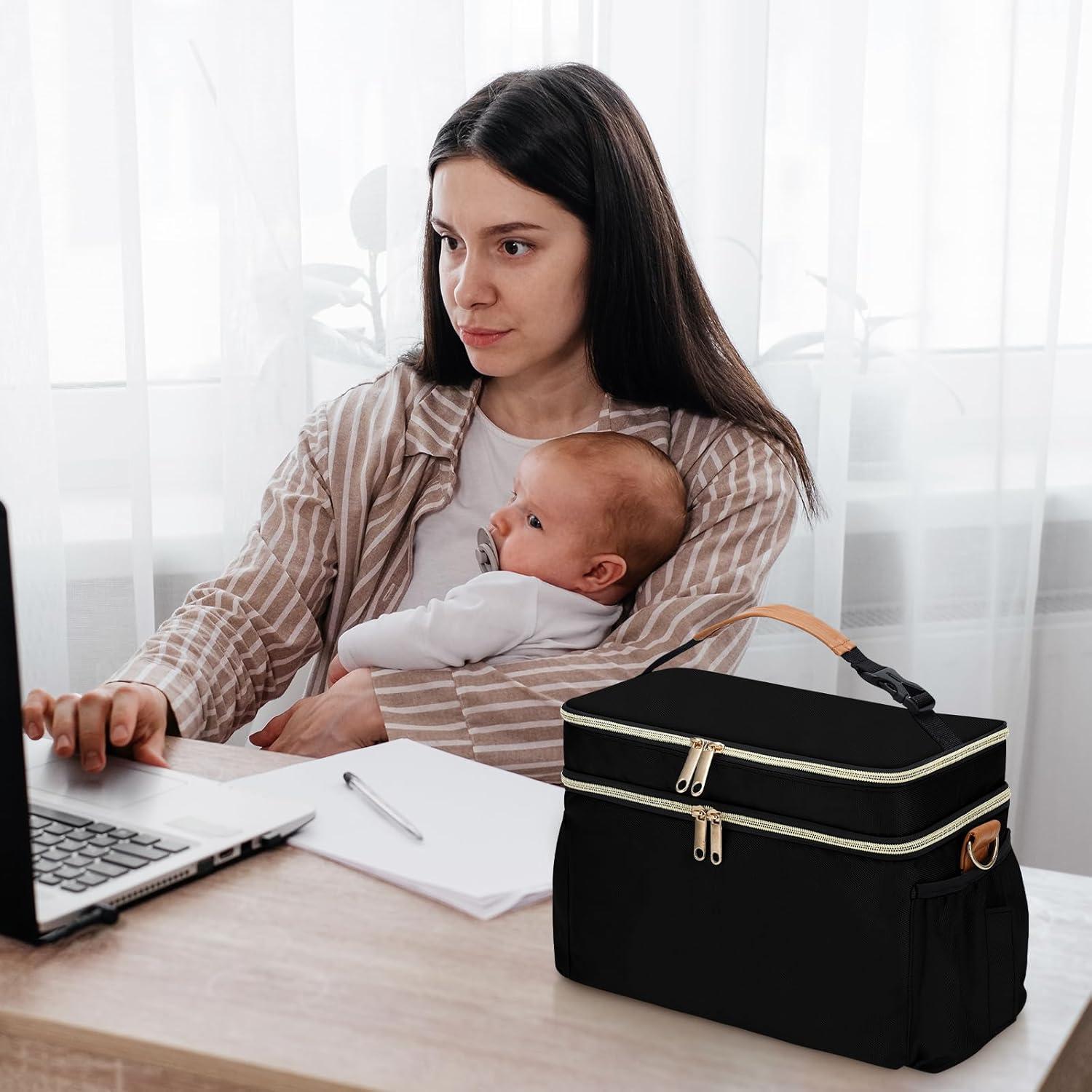 Bolsa de Enfriamiento para Leche Materna GDNasist Negra