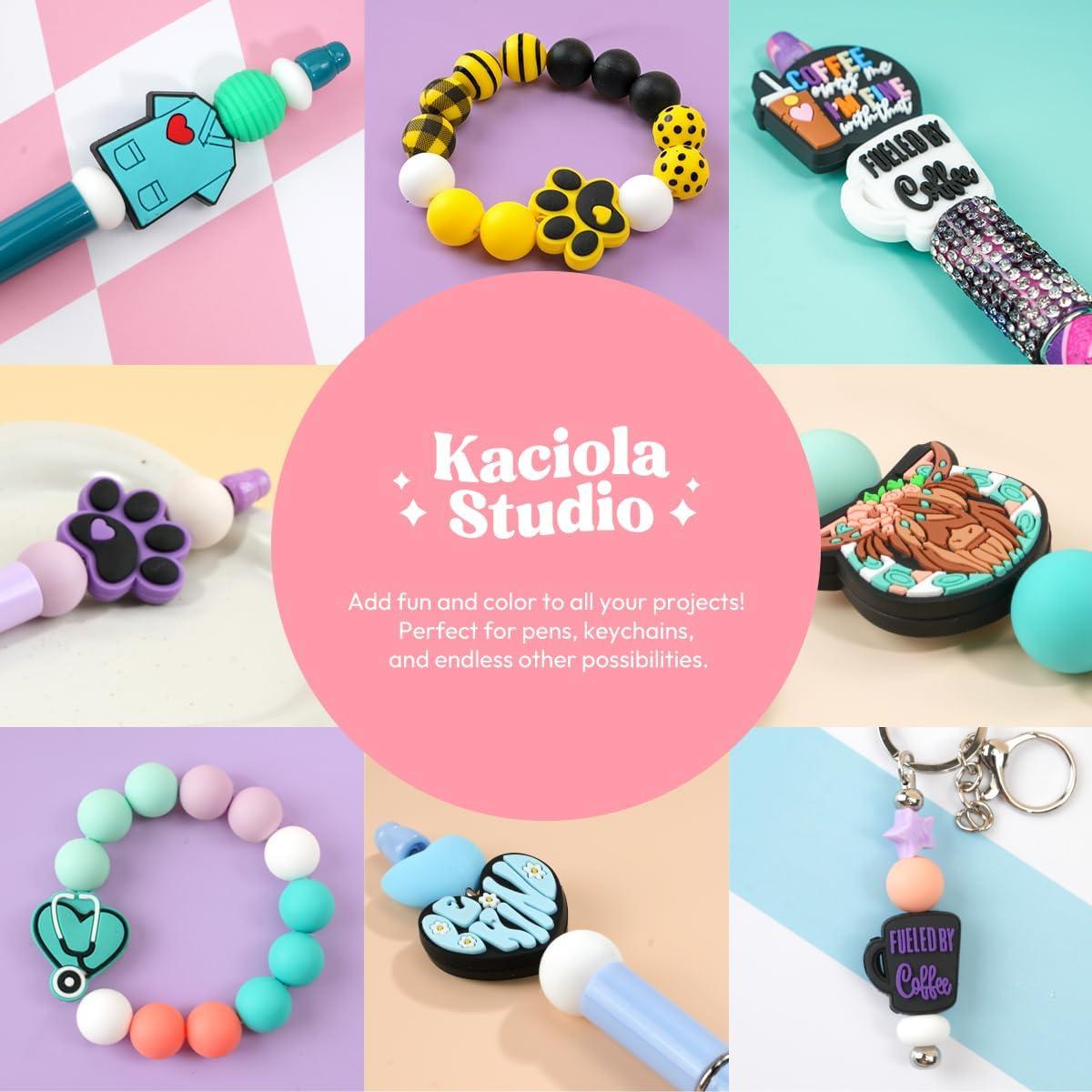 Kaciola 40 Perlas de Silicona para Manualidades DIY Diversas
