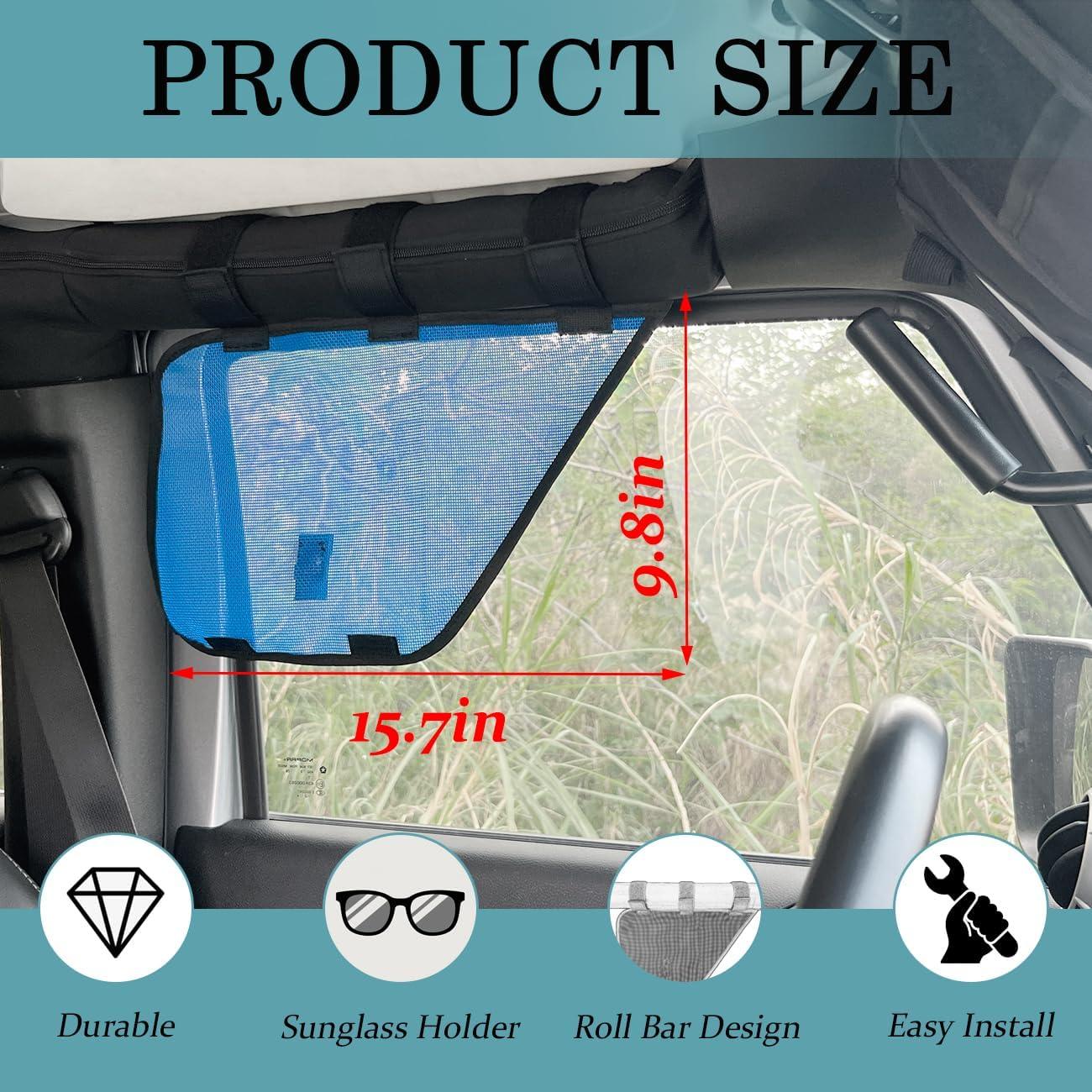 Protector de Ventana Lateral Jeep Wrangler EJDRFN Negro