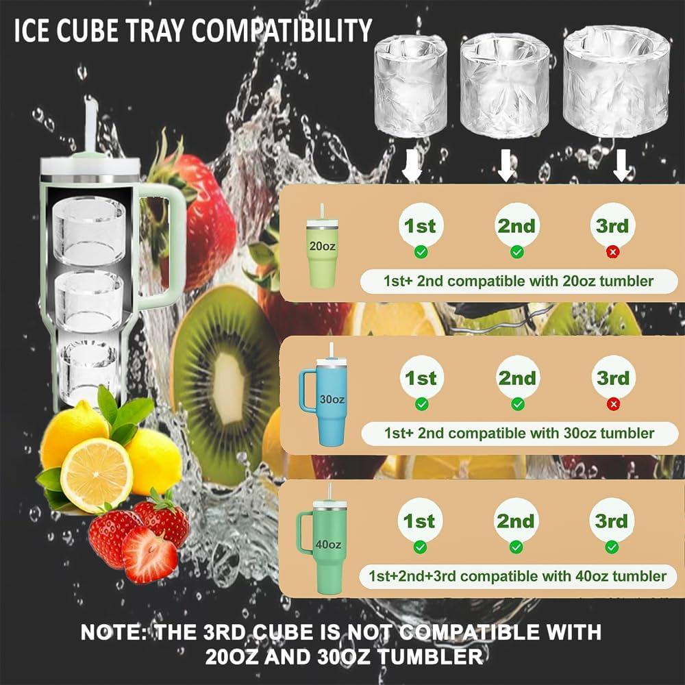 Bandeja de Hielo Stanley 1.2L con Tapa - Molde Cilíndrico