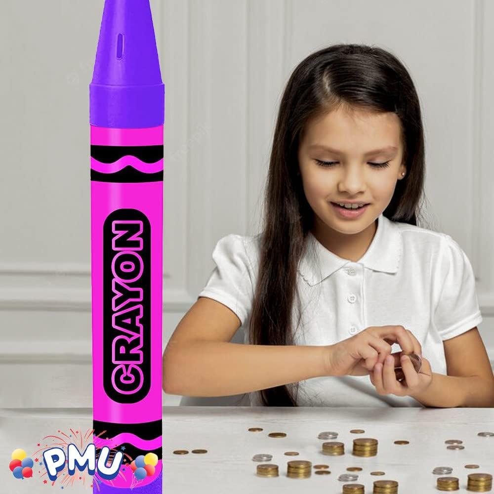 Banco de Crayón Gigante PMU 91 cm Rosa Fucsia y Púrpura