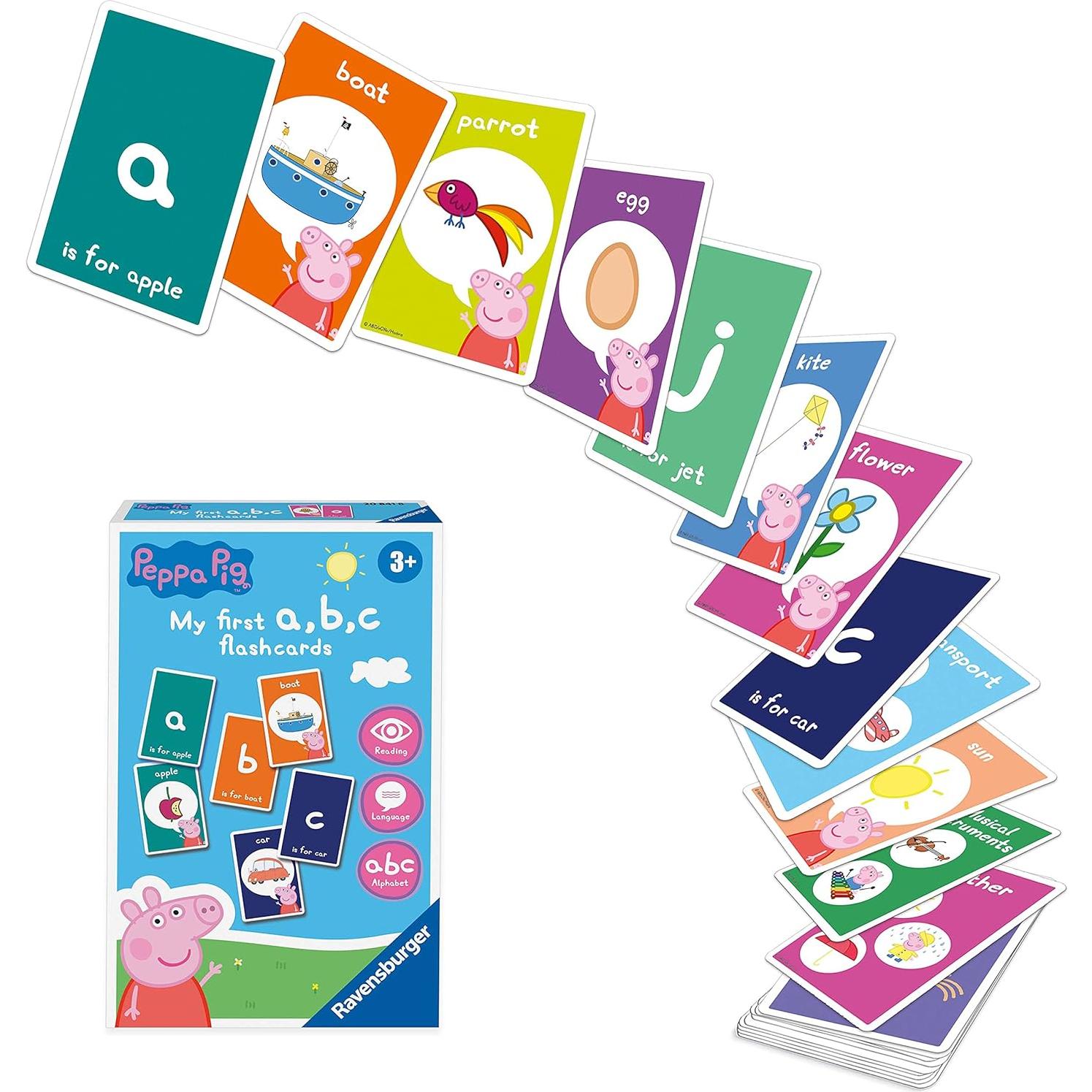 Juego de Tarjetas Flash Ravensburger Peppa Pig - Aprendizaje 4+