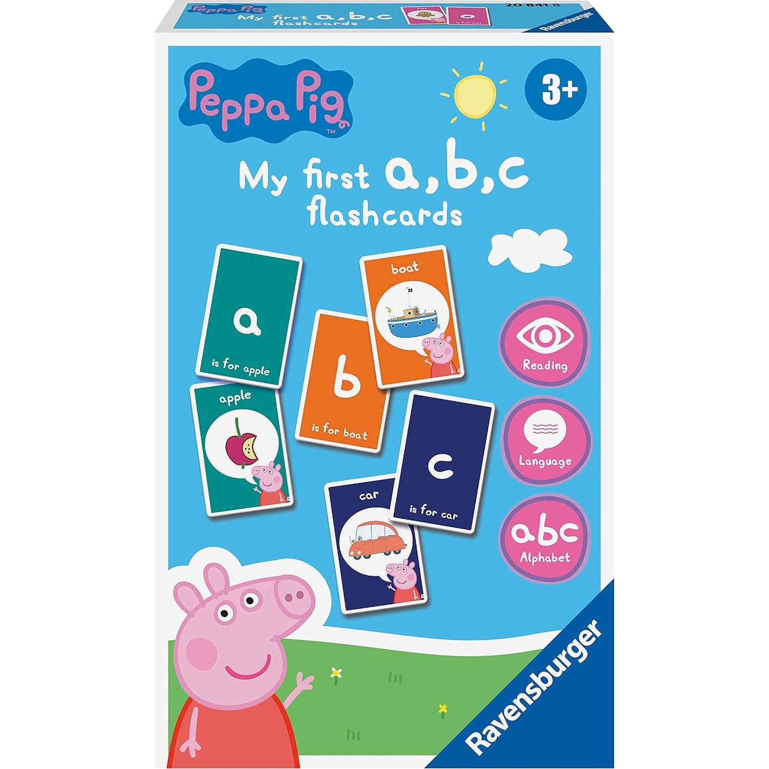Juego de Tarjetas Flash Ravensburger Peppa Pig - Aprendizaje 4+