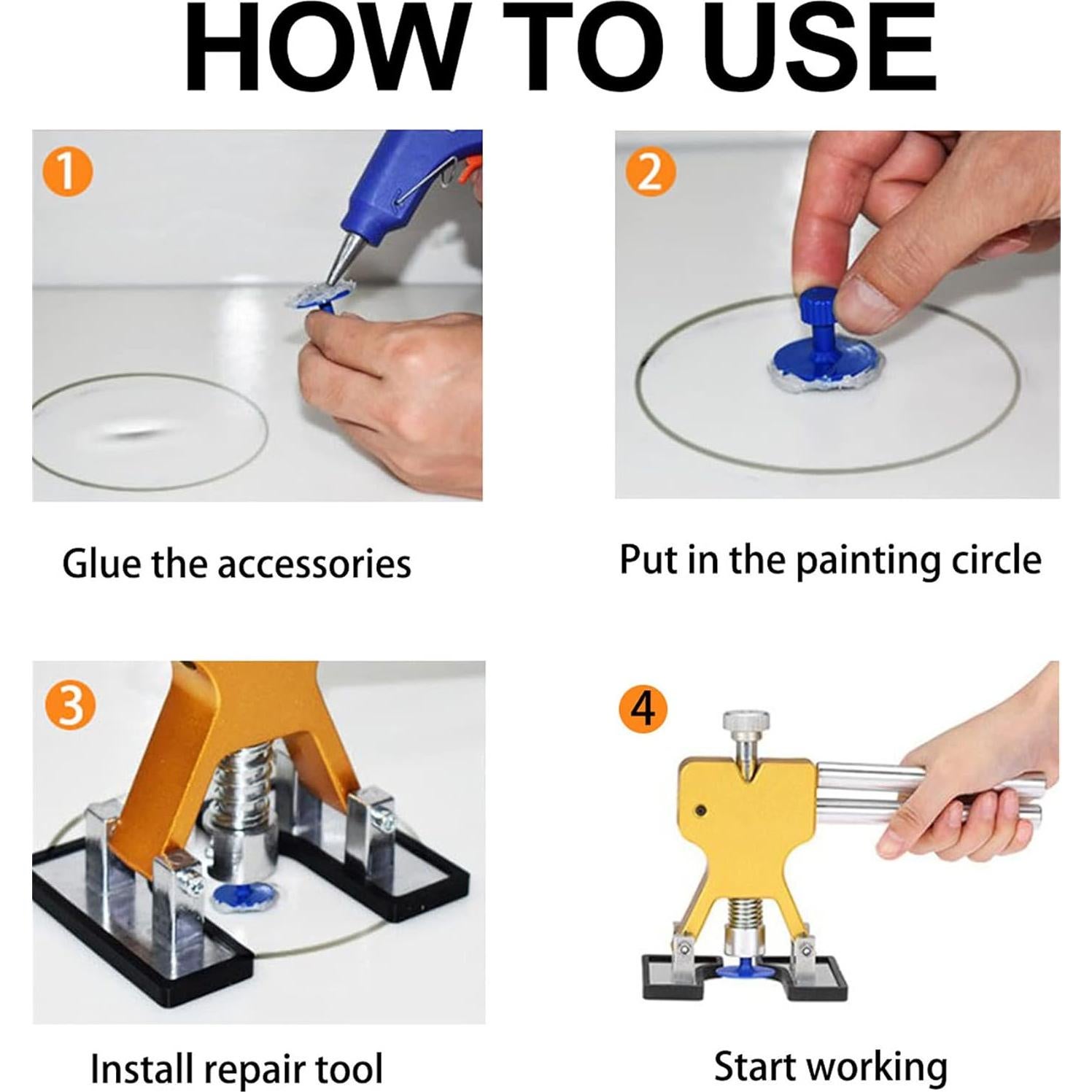 Kit de Reparación de Abolladuras S-SNAIL con 30 Pestañas