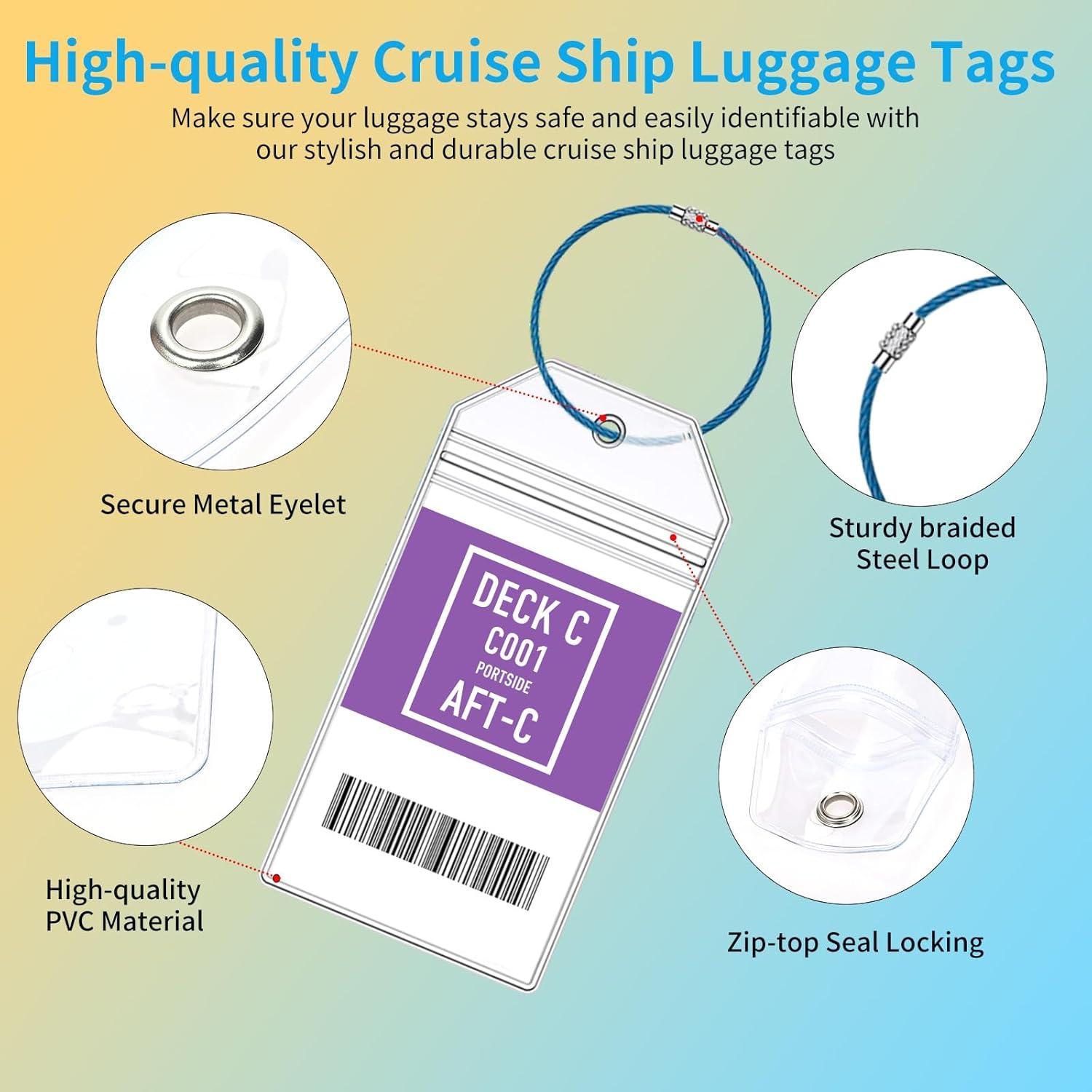 Kit de Soportes de Etiquetas de Equipaje ZHEMEILU 12 Pcs