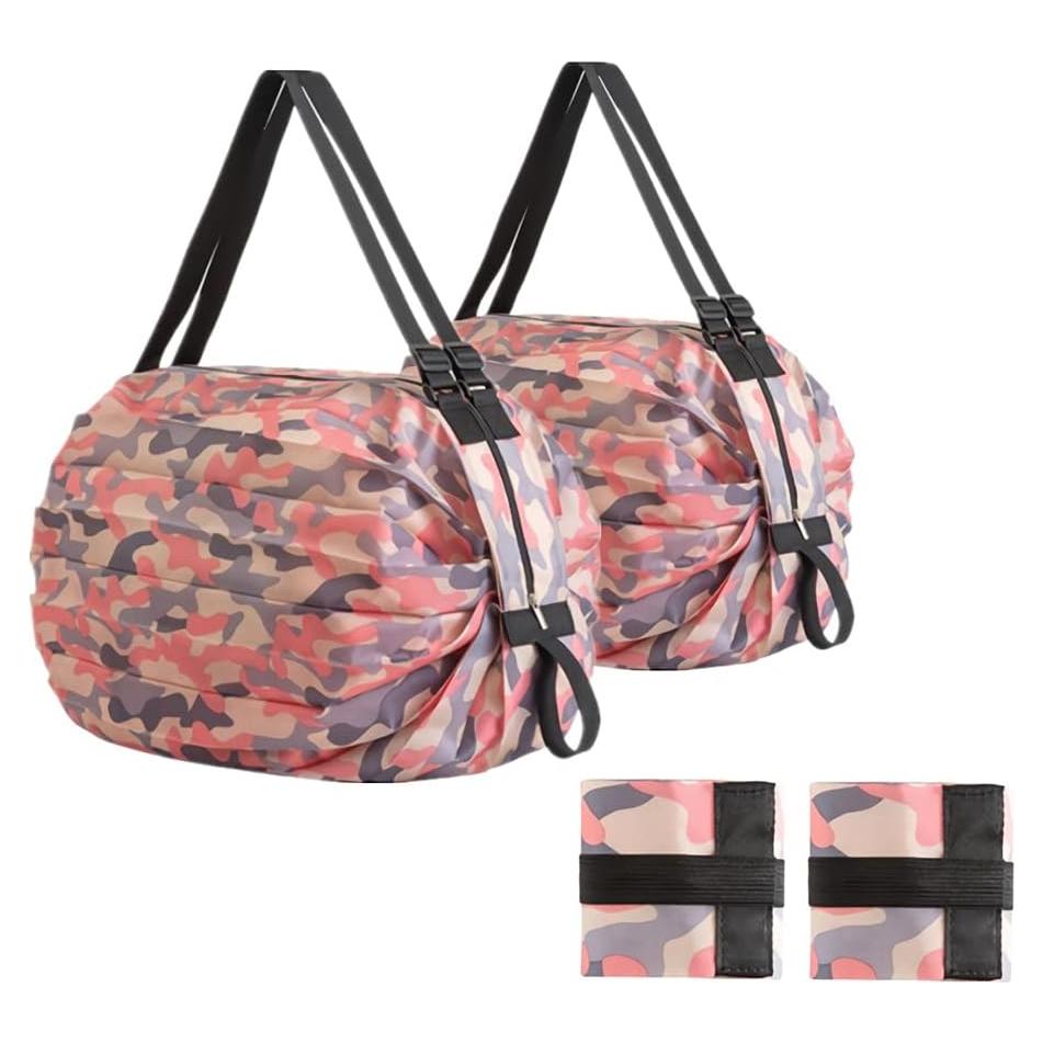 Bolsas de Compras Reutilizables Woonsoon 2 Piezas Plegables 40x40cm