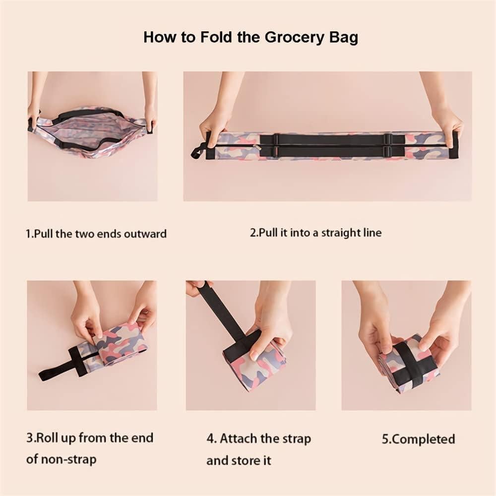 Bolsas de Compras Reutilizables Woonsoon 2 Piezas Plegables 40x40cm