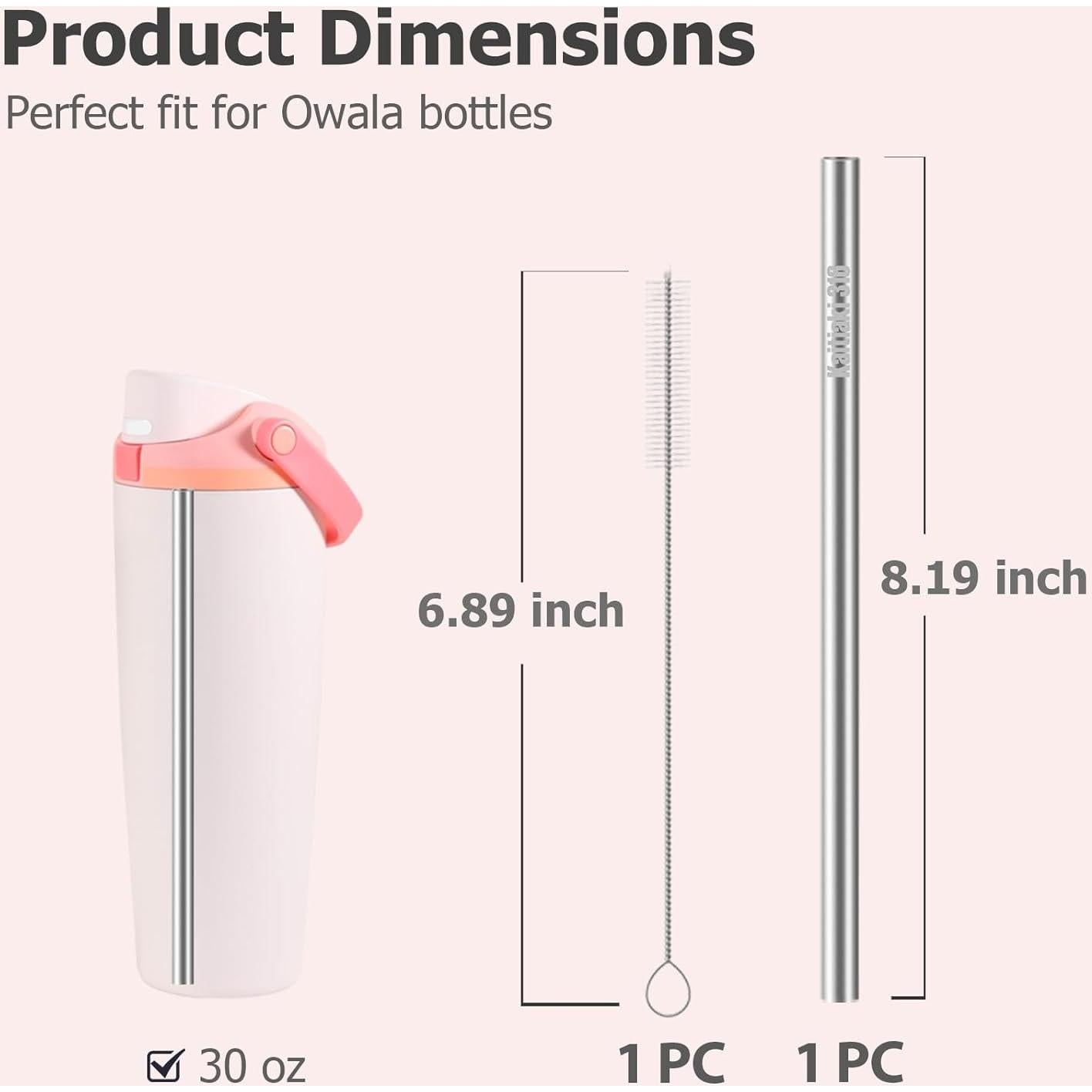 Popotes de Acero Inoxidable Kaitiaki 30oz 40oz Ecológicos
