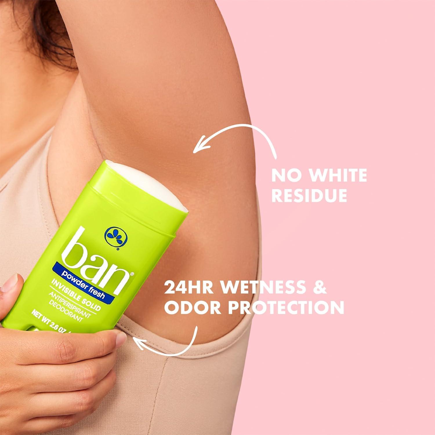 Ban Antitranspirante Sólido Invisible 74g - Fresco en Polvo 24h