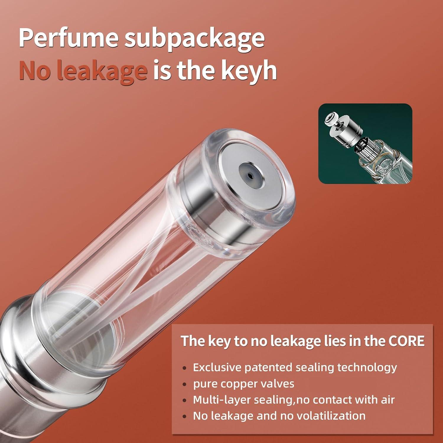 Botella de Perfume Rellenable Sinyutia 5ml Cuero Negro