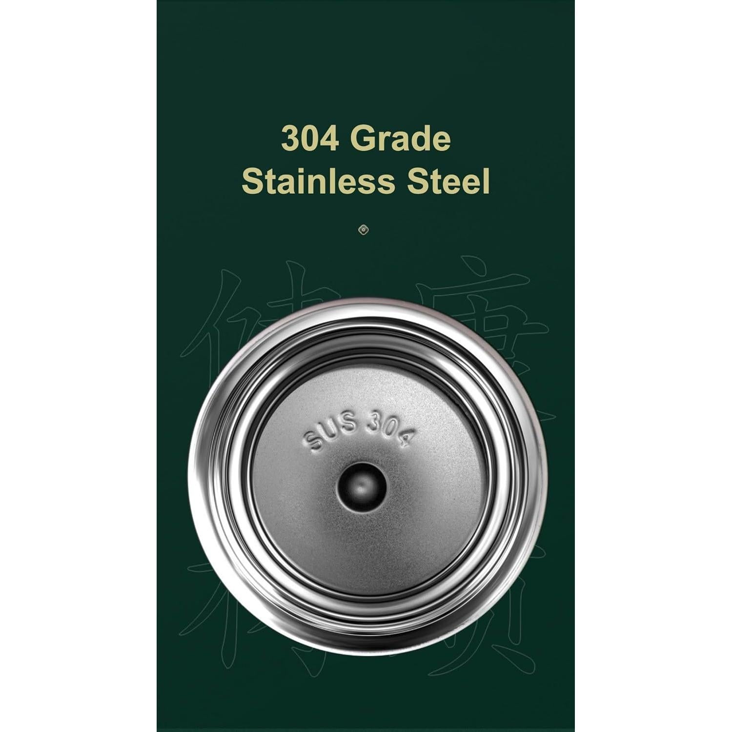 Termo de viaje THY COLLECTIBLES 0.5 L con colador chino negro