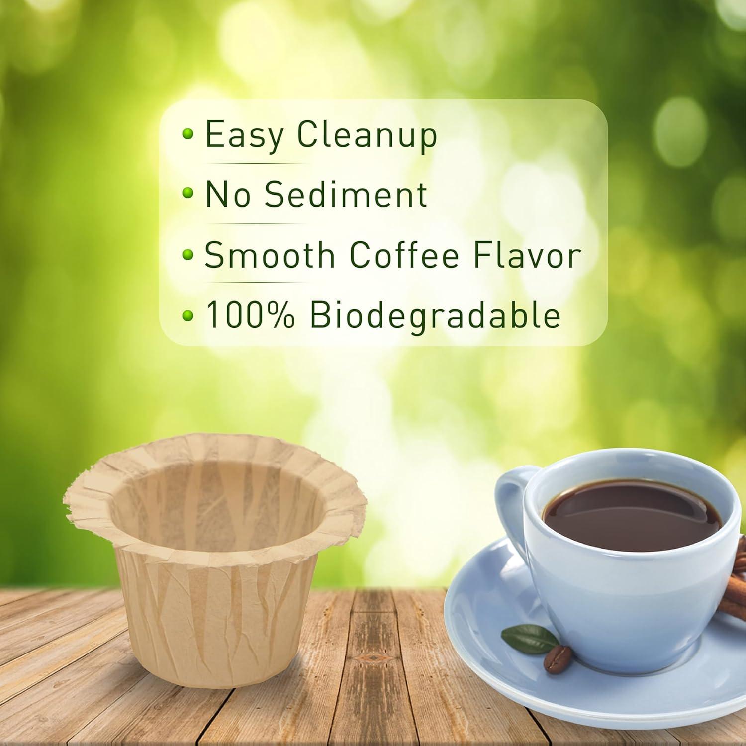 Filtros de Papel Natural Haetyly para K-Cup 100 Unidades