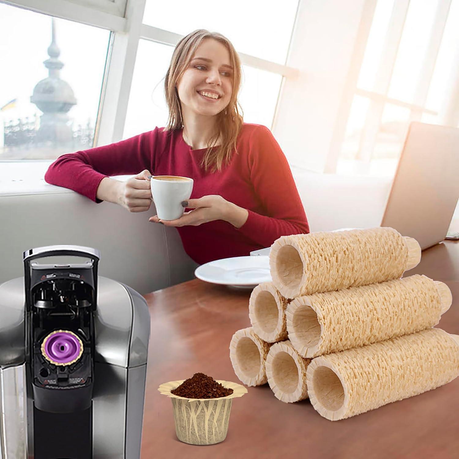 Filtros de Papel Natural Haetyly para K-Cup 100 Unidades