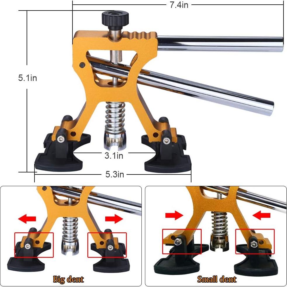 Kit de Reparación de Abolladuras Manelord - Extractor Dorado