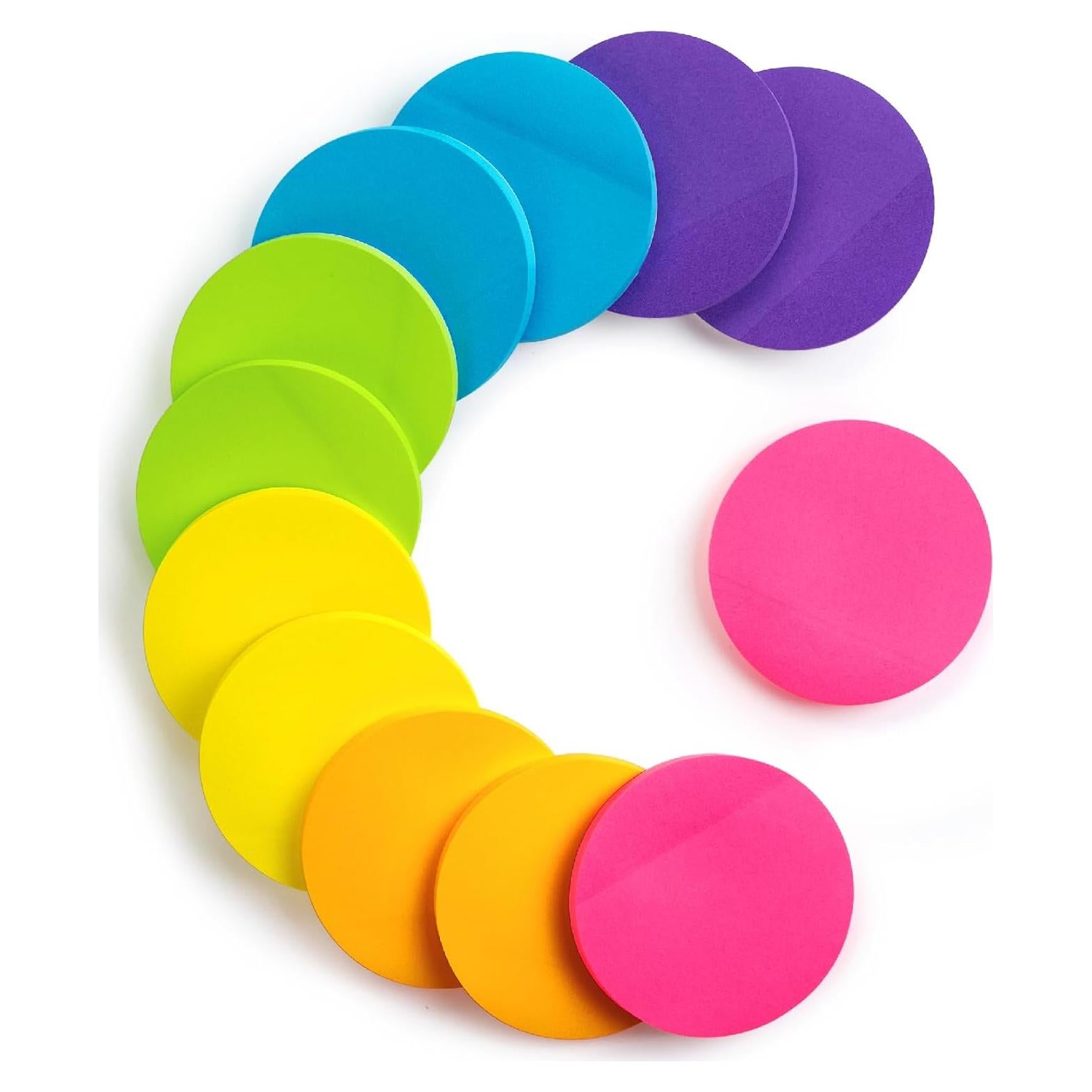 Notas Adhesivas Redondas Mr. Pen, 12 Blocs, 720 Hojas, 7.1 cm