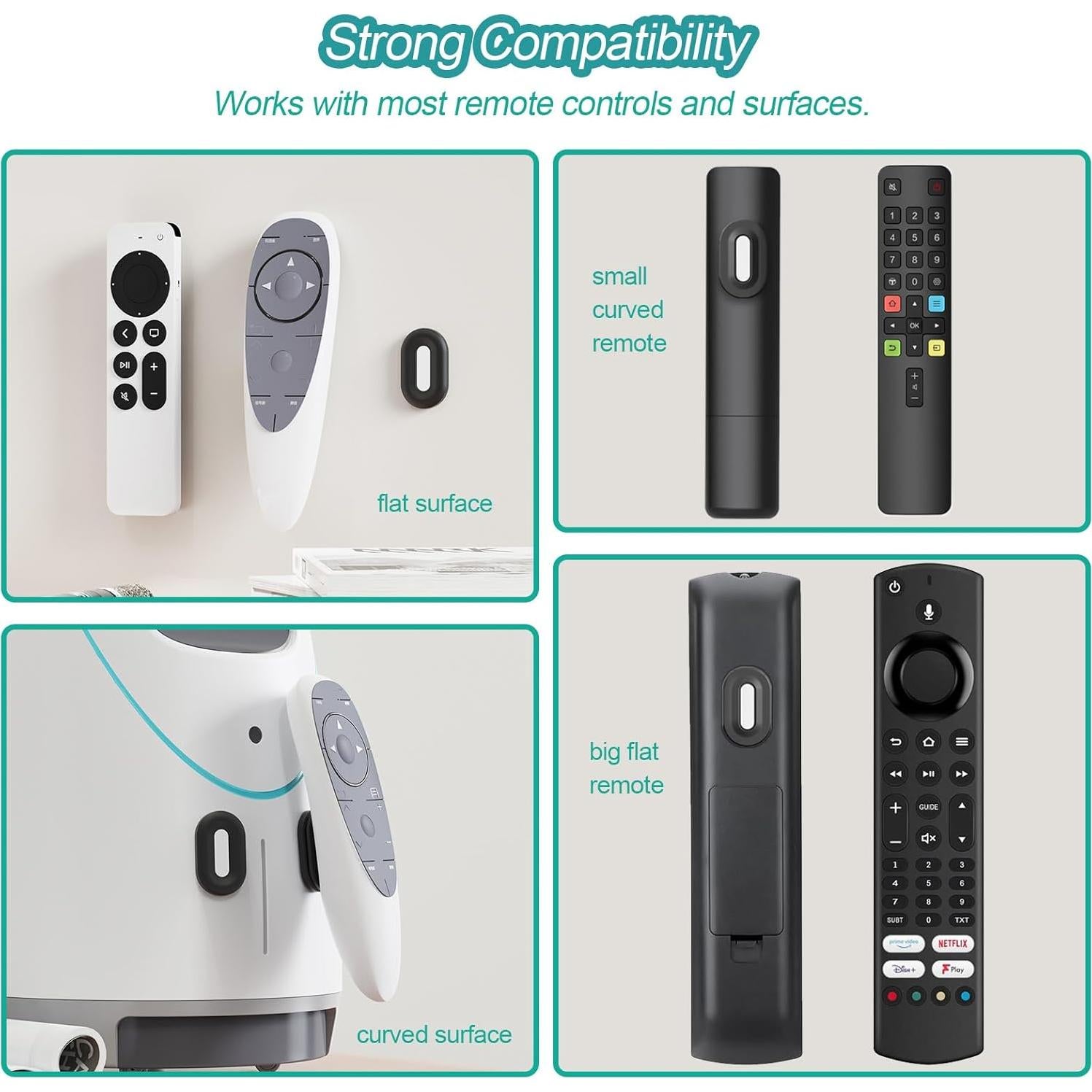 Soporte Magnético para Control Remoto Freewindo - 5 Unidades Negro