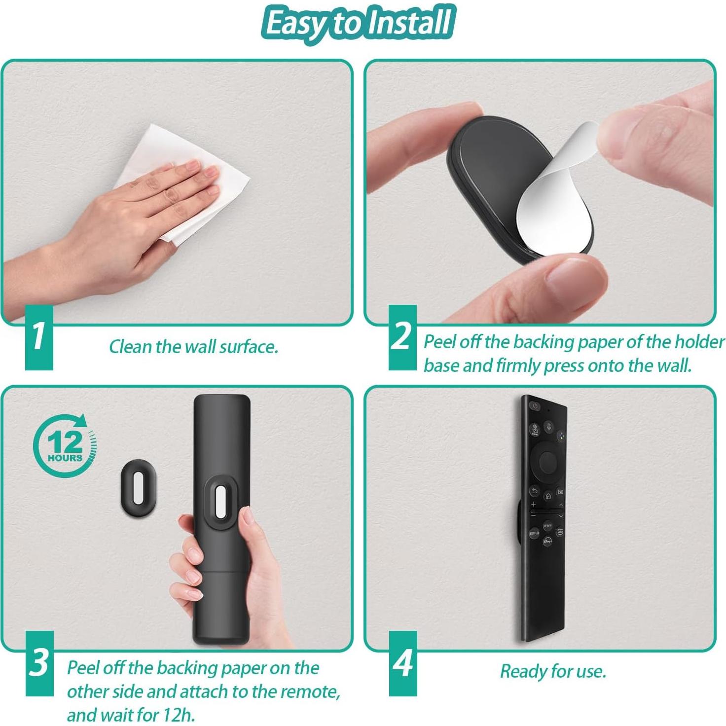 Soporte Magnético para Control Remoto Freewindo - 5 Unidades Negro