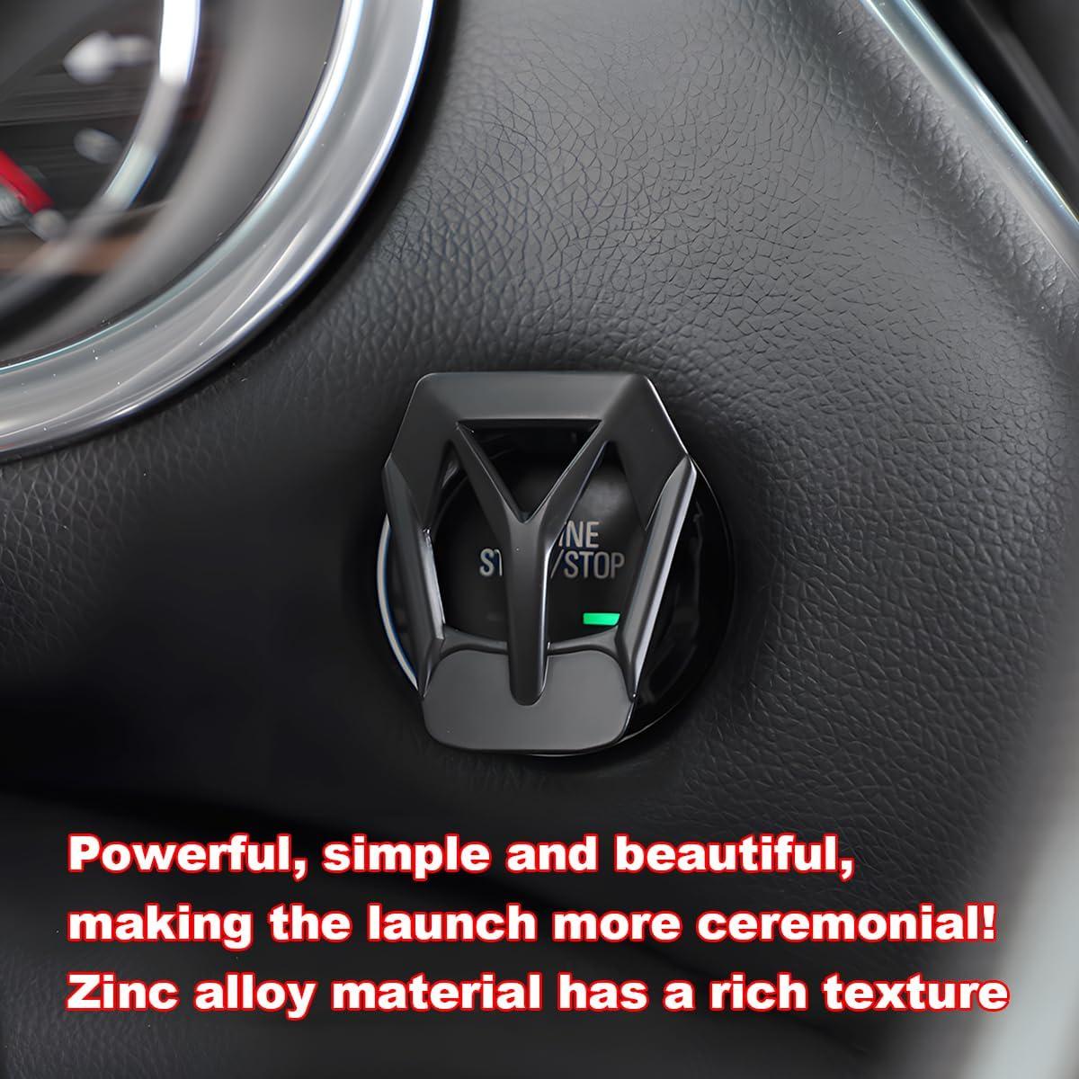 Cubierta de Botón de Inicio/Parada Mandark - Aleación de Zinc Negro