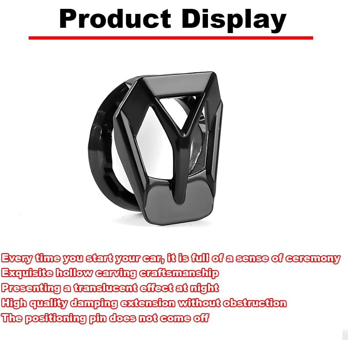 Cubierta de Botón de Inicio/Parada Mandark - Aleación de Zinc Negro