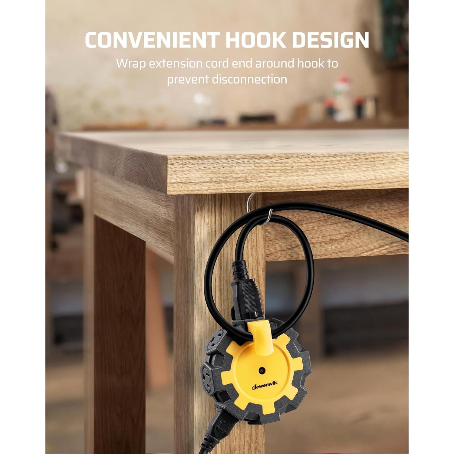 Hub de Energía DEWENWILS 6 Salidas para Exteriores 15A