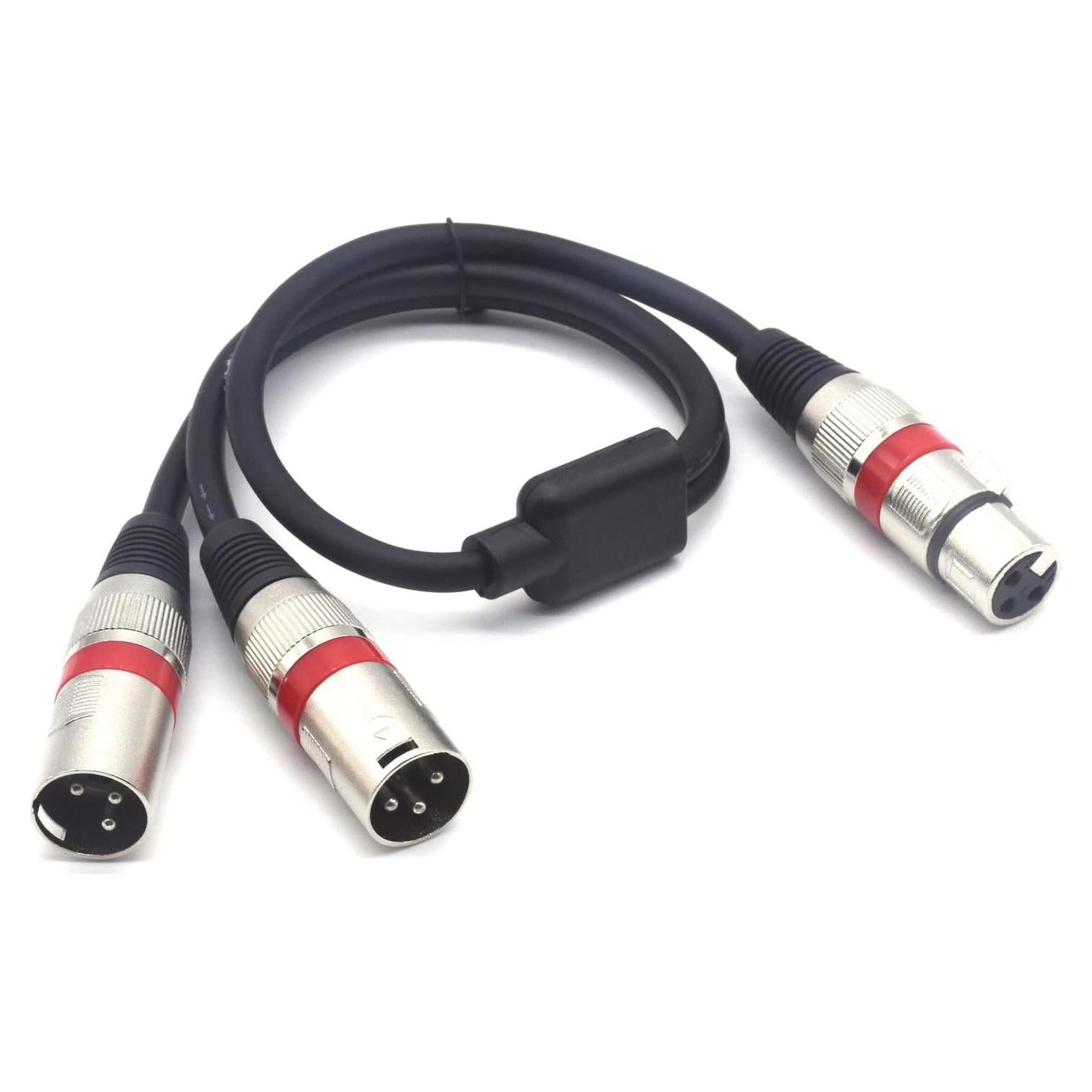 Cable Divisor XLR SiYear 50cm - Femenino a Doble Masculino