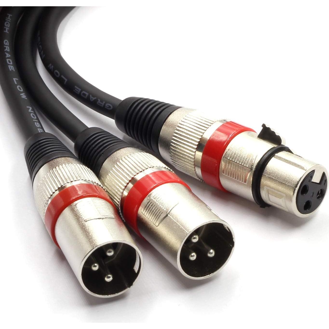 Cable Divisor XLR SiYear 50cm - Femenino a Doble Masculino