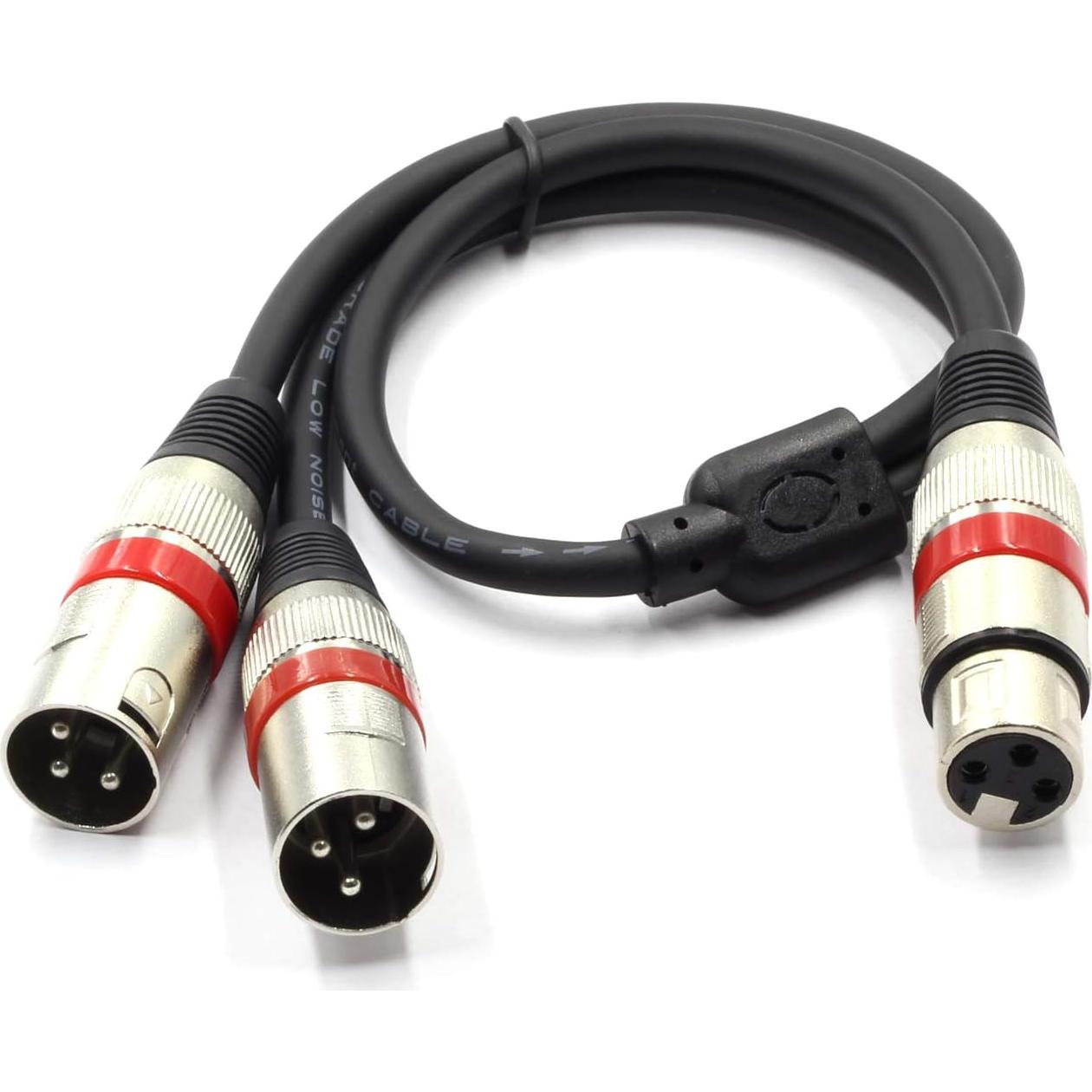 Cable Divisor XLR SiYear 50cm - Femenino a Doble Masculino