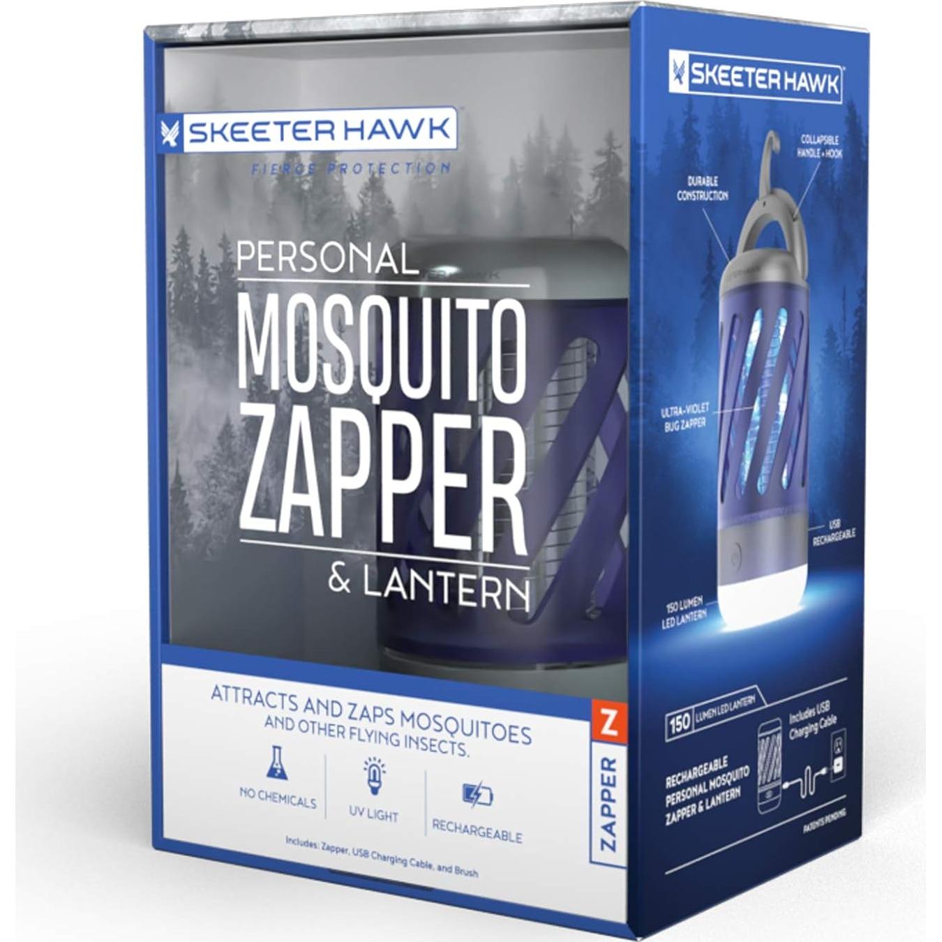 Zapper de Mosquitos SKEETER HAWK Recargable USB 150 Lúmenes