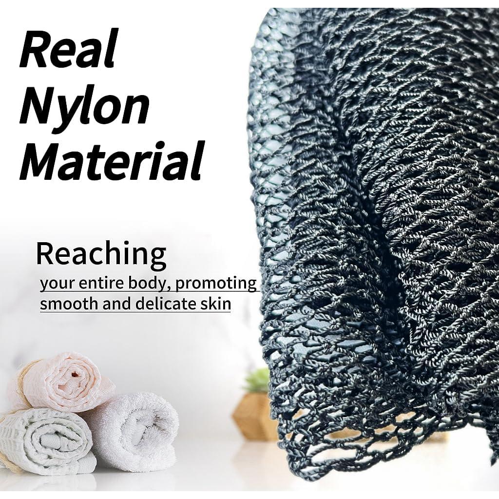 Esponja Exfoliante Africana SPMKTBOZAI Negra 80x30 cm