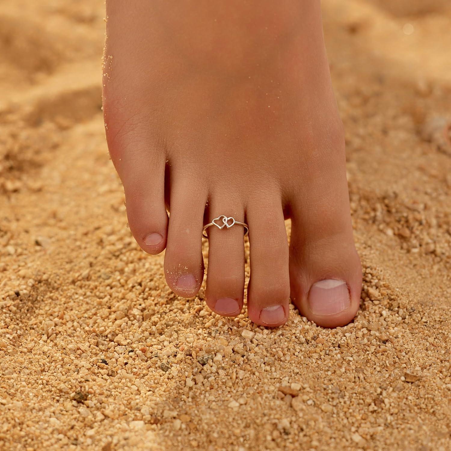 Anillo de dedo del pie ajustable Plata Esterlina 925 AIBELOPY