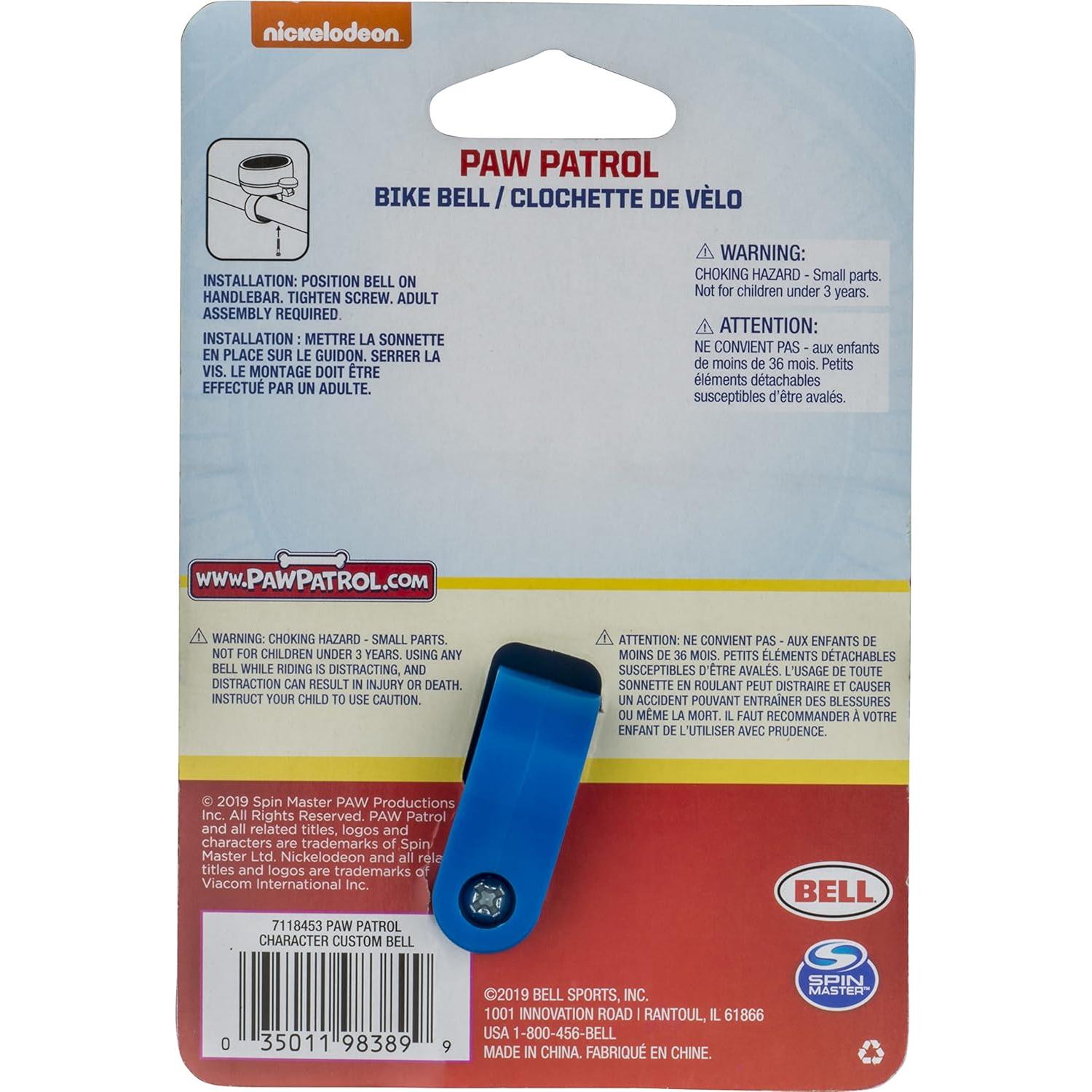 Campana de Bicicleta Infantil BELL Paw Patrol 3D