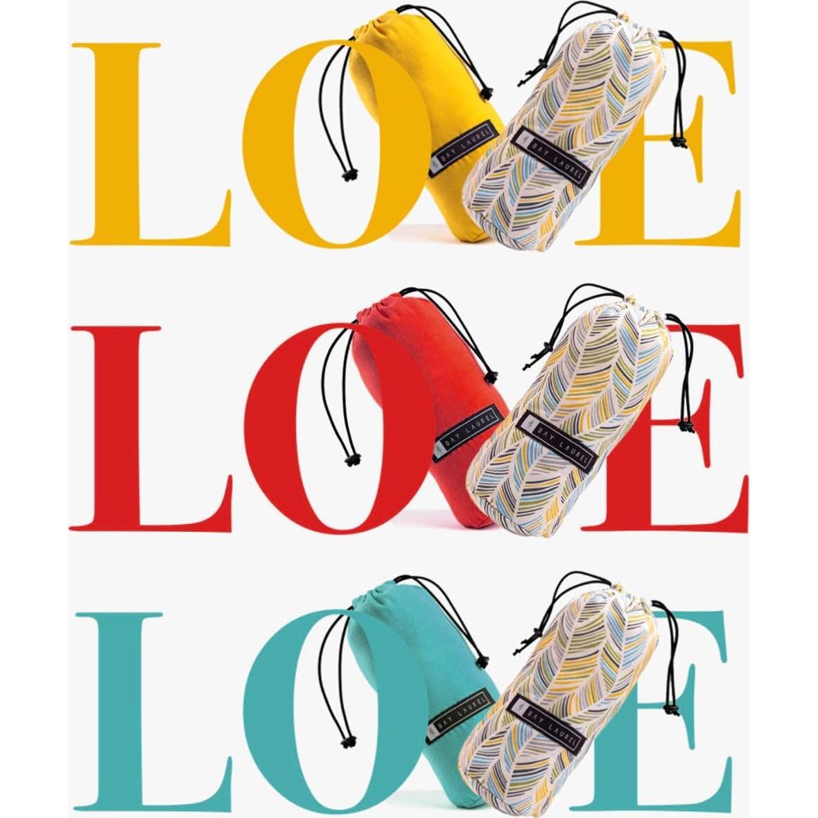 Toalla de Playa Turca BAY LAUREL 99x180 cm Rápido Secado Libre de Arena