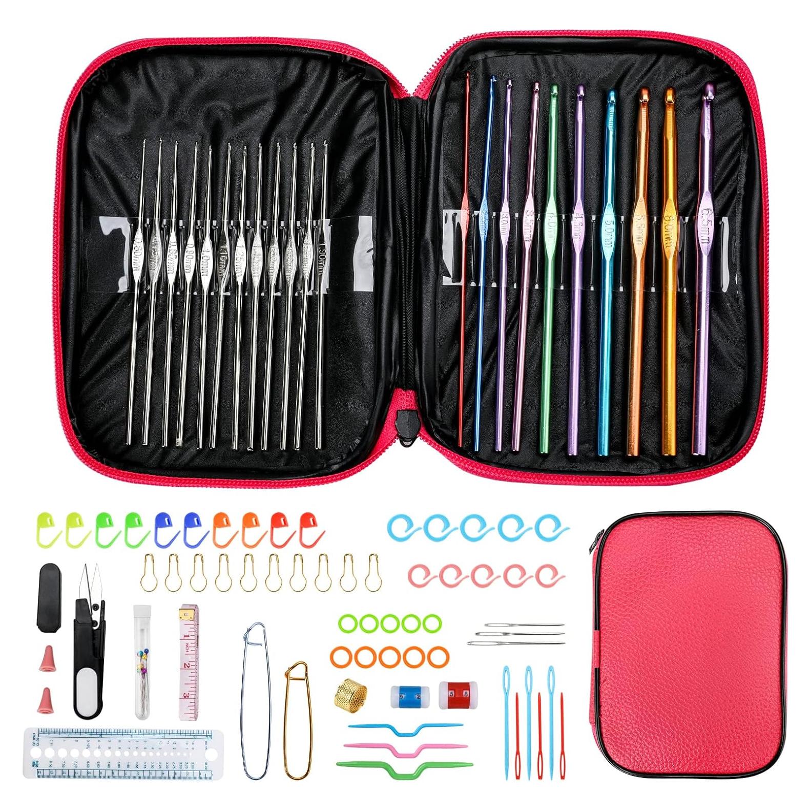 Juego de Ganchillos KOKNIT con Estuche y Accesorios - 12 Piezas