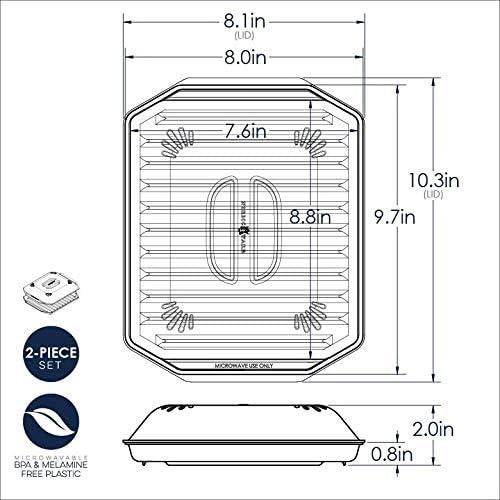 Bandeja para Bacon Nordic Ware con Tapa - 26x20 cm