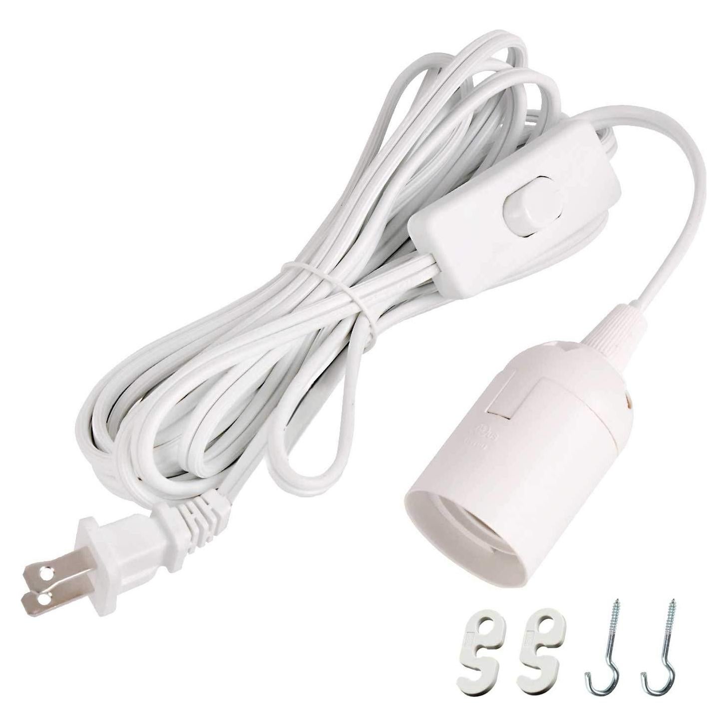 Lámpara Colgante Simple Deluxe 3.66m E26 con Interruptor